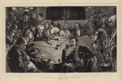 A Rouge et Noir utolsó napjai Baden-Badenben alkotó: Sydney Prior Hall