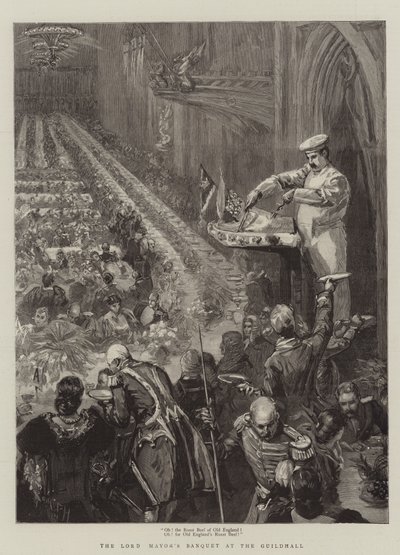 Polgármesteri bankett a Guildhallban alkotó: Sydney Prior Hall