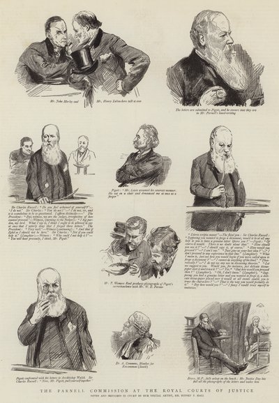 A Parnell Bizottság a Királyi Bíróságon alkotó: Sydney Prior Hall