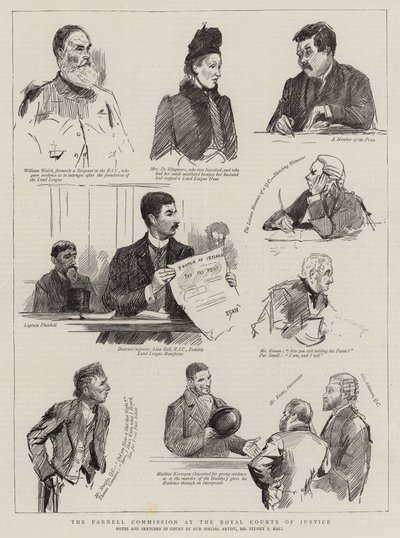 A Parnell Bizottság a Királyi Bíróságon alkotó: Sydney Prior Hall