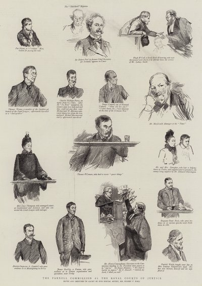 A Parnell Bizottság a Királyi Bíróságon alkotó: Sydney Prior Hall