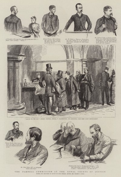 A Parnell Bizottság a Királyi Bíróságon alkotó: Sydney Prior Hall