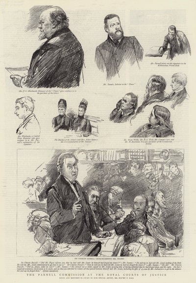 A Parnell Bizottság a Királyi Bíróságon alkotó: Sydney Prior Hall