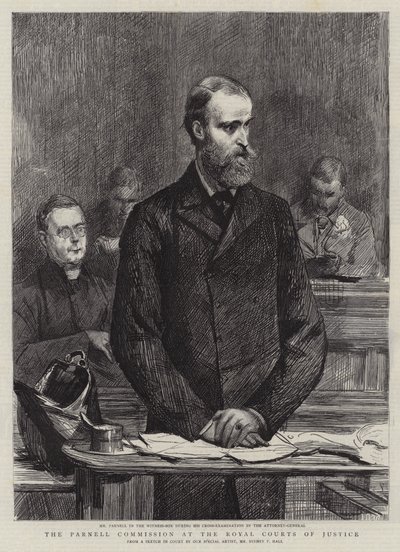 A Parnell Bizottság a Királyi Bíróságon alkotó: Sydney Prior Hall