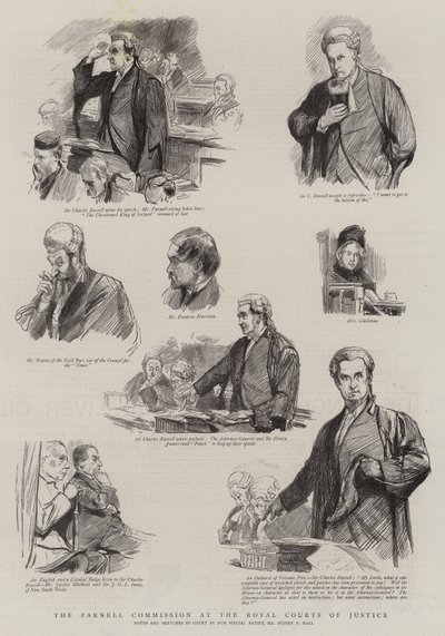 A Parnell Bizottság a Királyi Bíróságon alkotó: Sydney Prior Hall