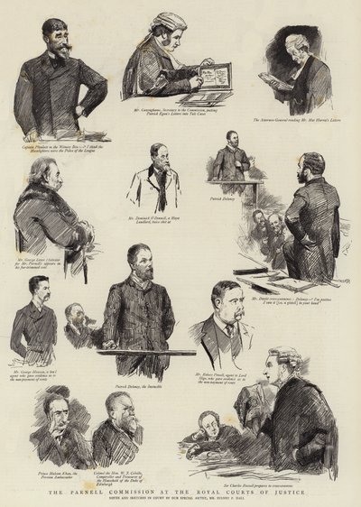 A Parnell Bizottság a Királyi Bíróságon alkotó: Sydney Prior Hall
