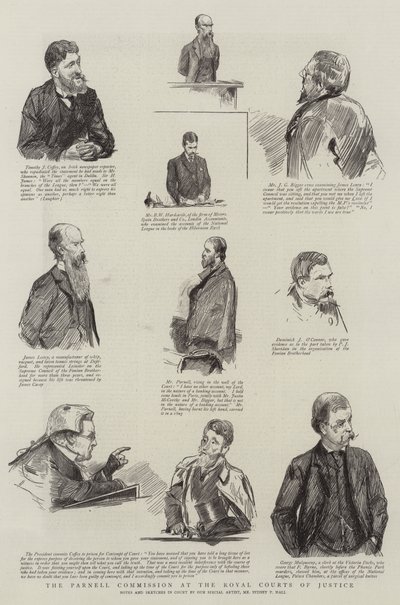 A Parnell Bizottság a Királyi Bíróságon alkotó: Sydney Prior Hall