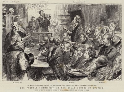 A Parnell Bizottság a Királyi Bíróságon alkotó: Sydney Prior Hall