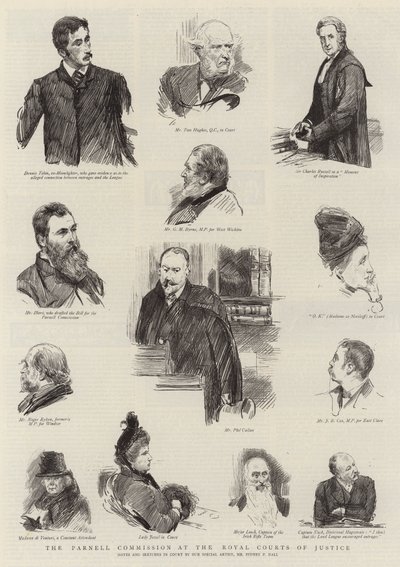 A Parnell Bizottság a Királyi Bíróságon alkotó: Sydney Prior Hall