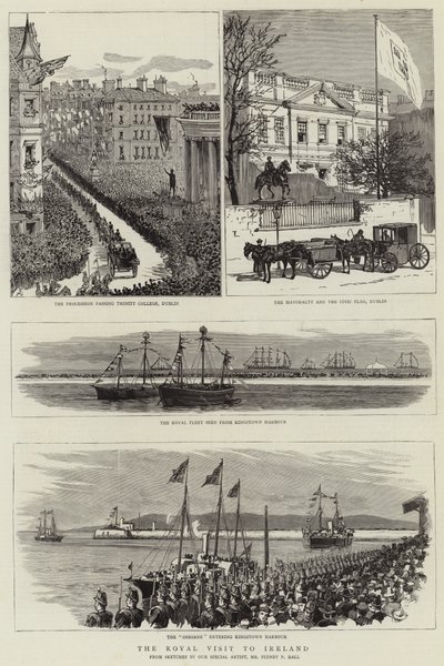 Királyi látogatás Írországban alkotó: Sydney Prior Hall