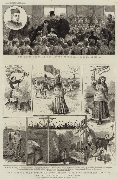 Királyi látogatás Írországban alkotó: Sydney Prior Hall