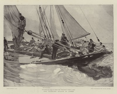 A cowesi vitorlásszezon alkotó: Sydney Prior Hall