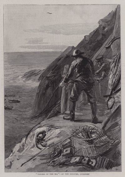 Toilers of the Sea, a Gouffre-ban, Guernsey-ben alkotó: Sydney Prior Hall