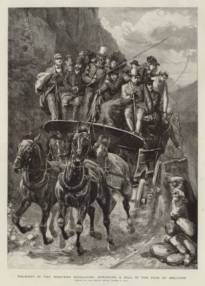 Turisták a Nyugati-fennsíkon alkotó: Sydney Prior Hall