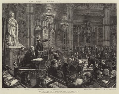 Szavazás a londoni megyei tanácsban alkotó: Sydney Prior Hall