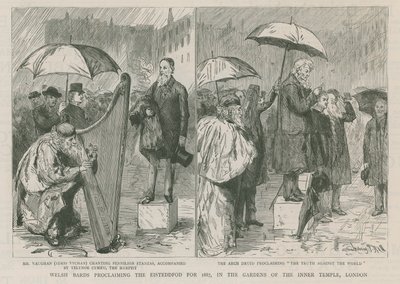 A walesi bárdok 1887-re hirdetik az Eisteddfodot alkotó: Sydney Prior Hall