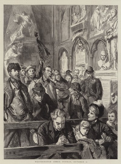 Westminster Abbey, vasárnap, október 23 alkotó: Sydney Prior Hall