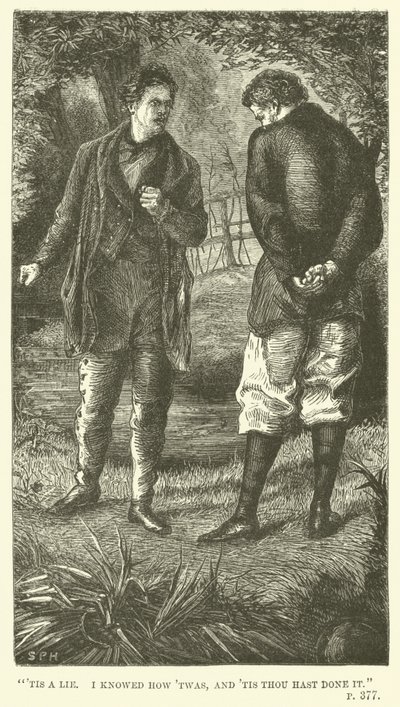 Illusztráció Tom Brownnak Oxfordban, Thomas Hughes alkotó: Sydney Prior after Hall