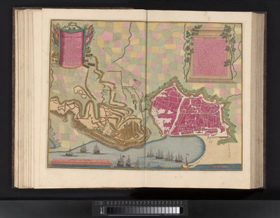 Braga városa madártávlatból Nova Bracarae Auguste descriptio (cím a tárgyon) alkotó: Symon Novelanus (possibly)