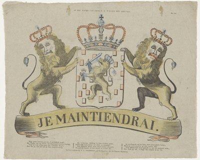 K. M. Willem den Eersteen címerén (cím a tárgyon) alkotó: T.L. Thompson