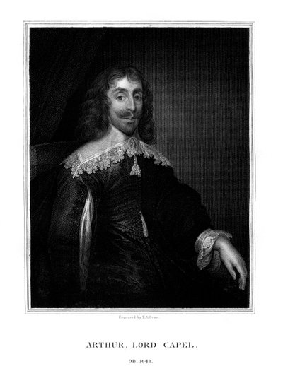 Arthur Capel, 1. Baron Capel, angol királypárti, 1825. alkotó: T. A. Dean