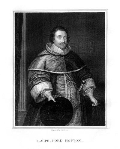 Sir Ralph, Lord Hopton, angol katona, 1827. alkotó: T. A. Dean