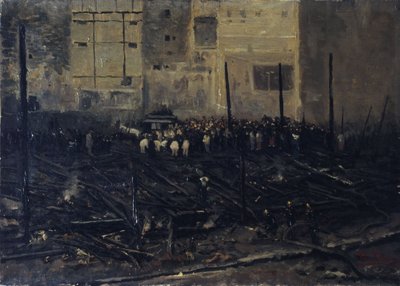 Le Bazar de la Charité a június 4-i tűzvész után alkotó: T. Bianco