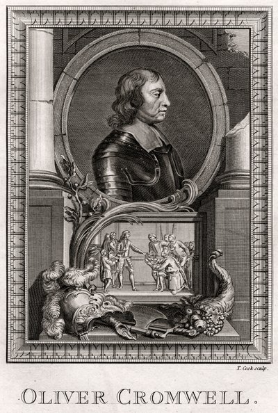 Oliver Cromwell, 1775 alkotó: T. Cook