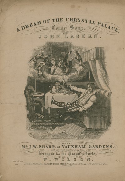 Egy álom a Kristálypalotáról, John La Bern komikus dala alkotó: T. Hampson Jones
