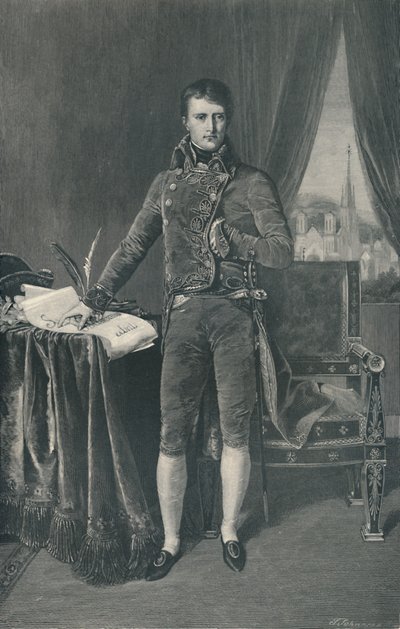 Napóleon Bonaparte, első konzul, 1803-1804, 1896 alkotó: T. Johnson