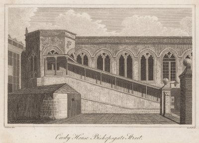 Crosby Hall, Bishopsgate Street, London alkotó: T. Prattent