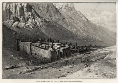 Szent Katalin kolostor, Egyiptom. Taylor metszet a „Voyage dans l