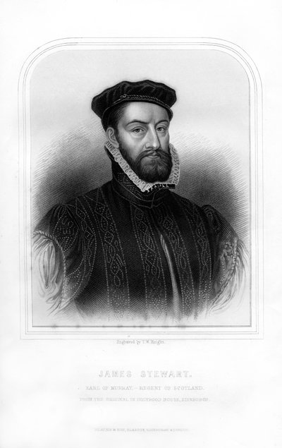 James Stewart, Moray 1. grófja, Skócia kormányzója, 1870 alkotó: T. W. Knight