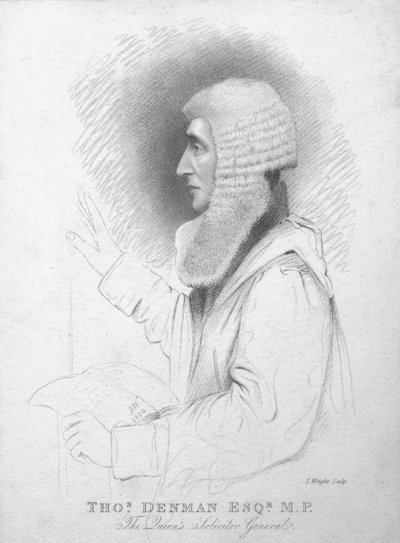 Thomas Denman Esq. MP., The Queens Solicitor General, c1820. alkotó: T. Wright