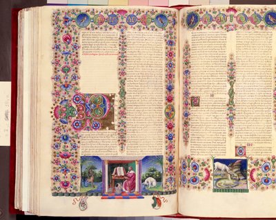 Szent Pál rómaiakhoz írt levele, kettős fóliás illusztráció a „Bible de Borso d