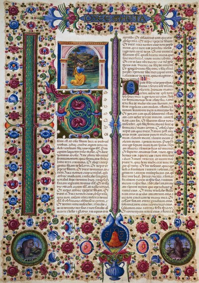 Incipit Hosea próféta könyvéből, a Borso d