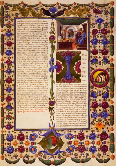 A Prológus és Incipit vége a Kivonulás könyvéből, a Borso d