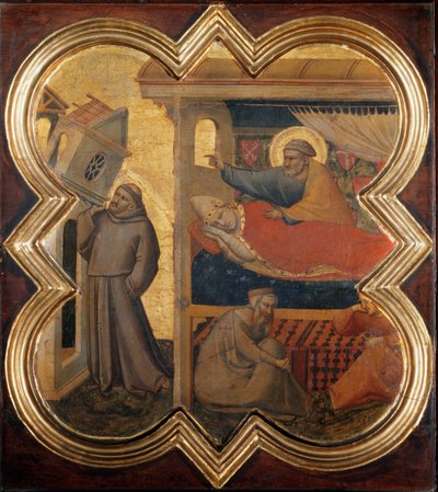 Szent Ferenc élete: III. Ártatlan álma – Freskó alkotó: Taddeo Gaddi