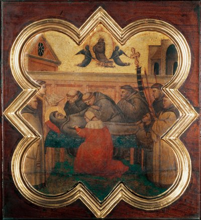 Szent Ferenc élete: a szent halála - Freskó alkotó: Taddeo Gaddi