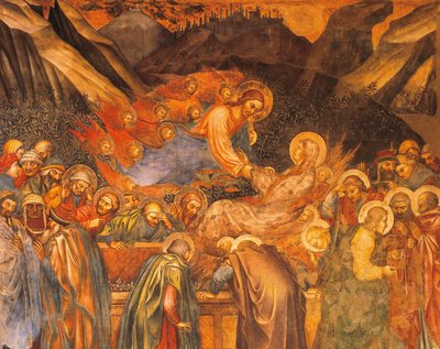 Szűz mennybemenetele, jelenet a Szűz életéből alkotó: Taddeo di Bartolo