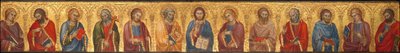 Krisztus és a tizenkét apostol alkotó: Taddeo di Bartolo