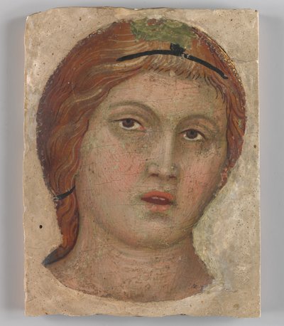 Teljes arcú angyal feje, kb. 1397. alkotó: Taddeo di Bartolo
