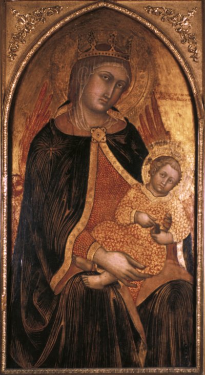 Madonna és gyermek, 14. század vége, 15. század vége alkotó: Taddeo di Bartolo