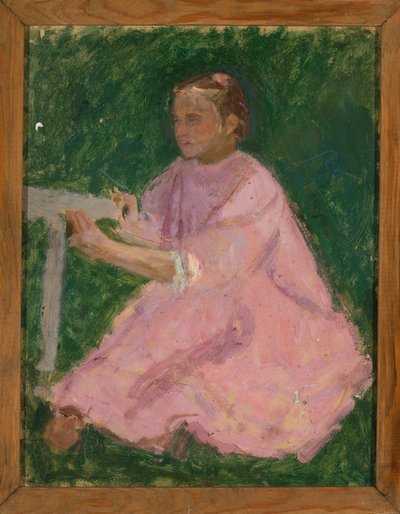 Mädchen im rosa Kleid alkotó: Tadeusz Makowski