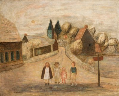 Normandiai táj (Breuilpont) alkotó: Tadeusz Makowski