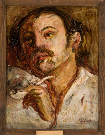 Férfi portréja pipával alkotó: Tadeusz Makowski