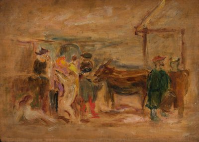 Alakos jelenet szamarakkal alkotó: Tadeusz Makowski
