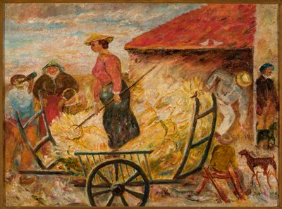 Gabonaszállítás alkotó: Tadeusz Makowski