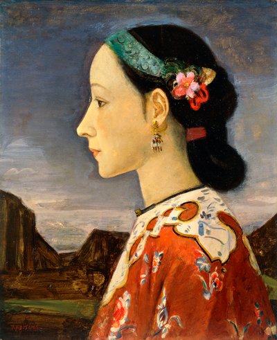 Egy nő profilja alkotó: Takeji Fujishima