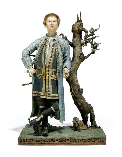 Festett agyagfigura, amelyet hagyományosan David Garrickként azonosítanak, 1770 körül (kerámia) alkotó: Tan Che Qua Tan Che Qua